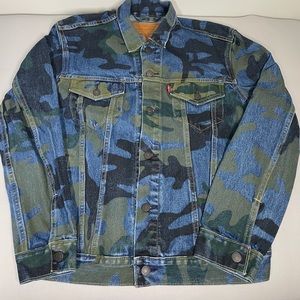 Levi’s Stratus Green Blue Denim Jacket Size Medium